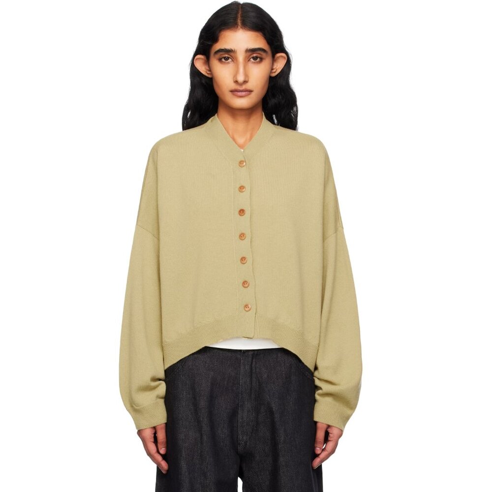 CORDERA Merino wool cardigan in Butter